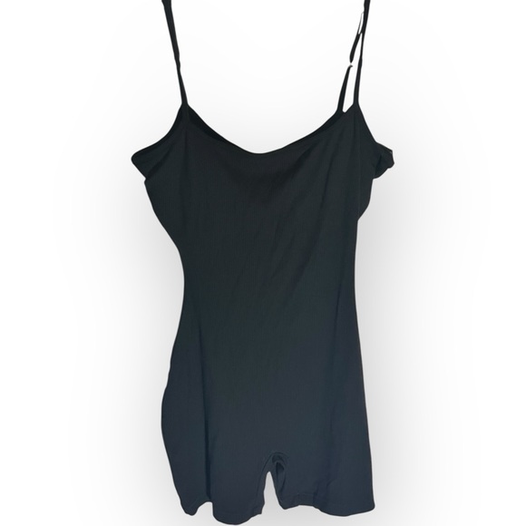 SKIMS Black Ribbed Romper - Picture 3 of 4